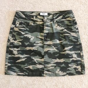 Kenzie Jeans Camo Skirt